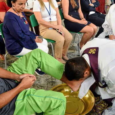 Santa Missa e Rito do Lava-Pés na Fundação Casa Ouro Preto